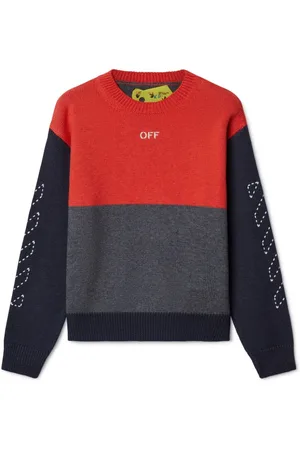 OFF-WHITE Arrow Stitched colour-block jumper