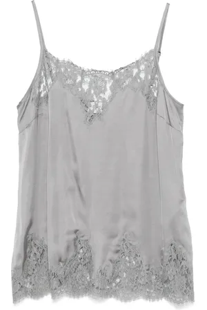 Ermanno Firenze Floral-lace tank top