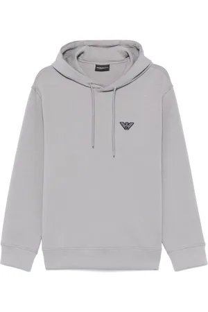 Emporio Armani Flocked-logo hoodie