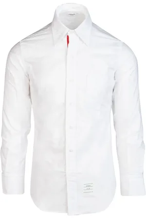 Thom Browne Grosgrain-placket Oxford shirt
