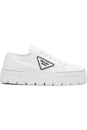 Prada Triangular logo plaque sneakers