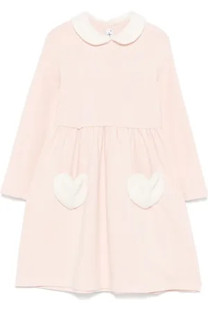 Il gufo Logo-embroidered dress