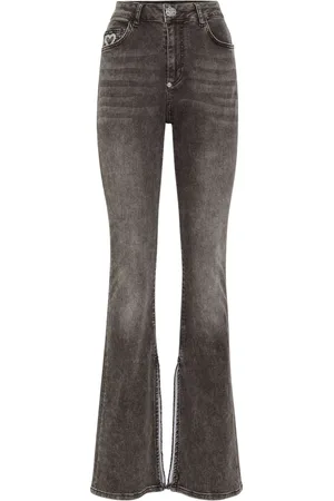 Philipp Plein Heart-appliqu?? flared jeans