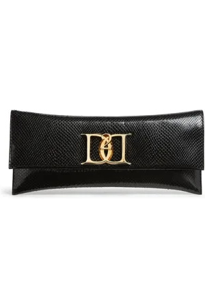 Dsquared2 Logo-plaque leather clutch bag