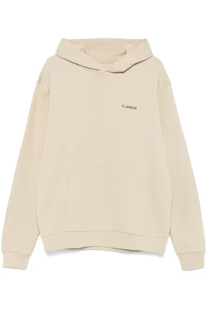 FLÂNEUR Rubberised-logo hoodie