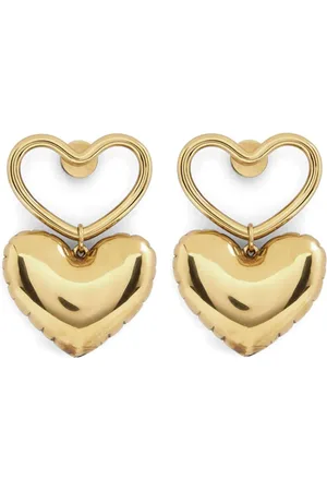 Nina Ricci Heart charm dangle earrings