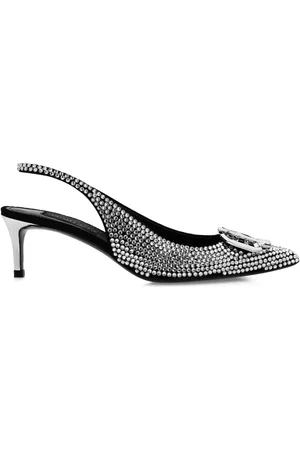 Philipp Plein 50mm Gothic Plein slingback pumps