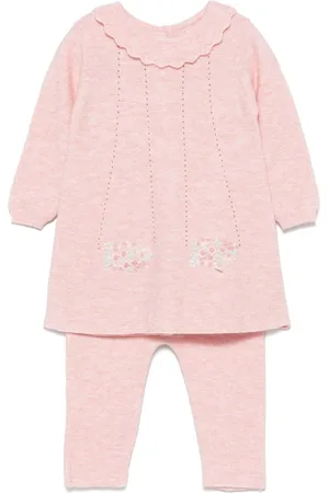 Tartine Et Chocolat Floral-embroidered trousers set