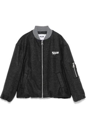 Msgm Felted bomber jacket