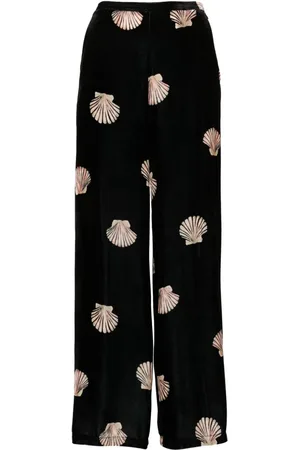 FORTE FORTE Shell velvet wide trousers