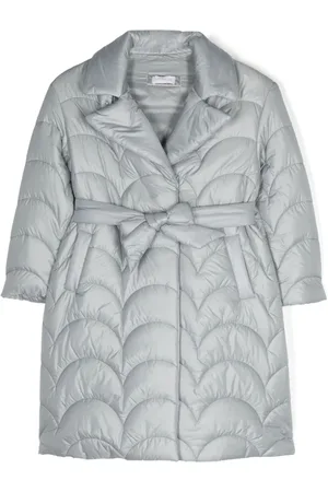 MONNALISA Press-stud belted quilted coat