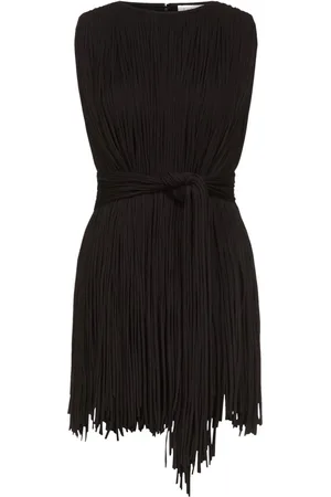 AREA Sleeveless fringed top