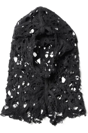 JULIUS Distressed-effect balaclava