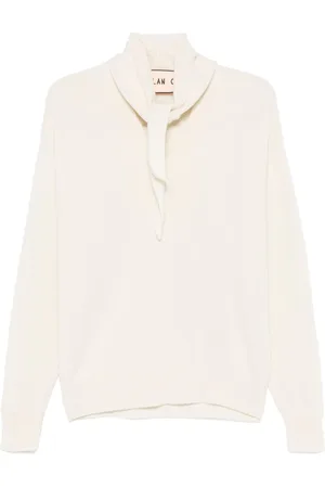 Plan C Shawl-embellished sweater