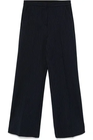 Calvin Klein Pinstriped wide-leg trousers