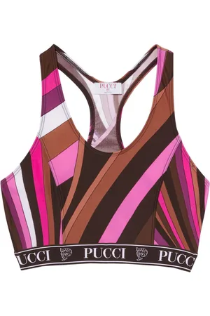 Puccini Abstract-print crop top