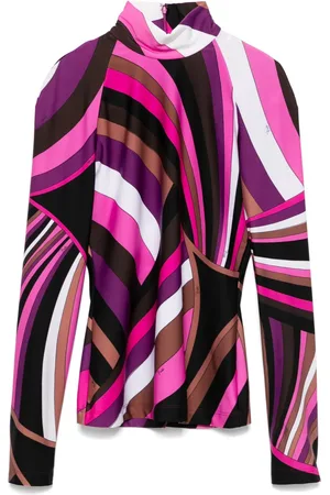 Puccini Iride-print top