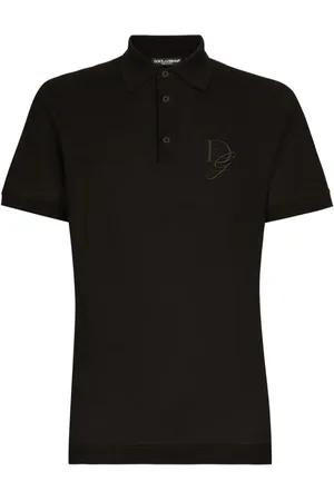 Dolce & Gabbana Logo-embroidered jersey polo shirt
