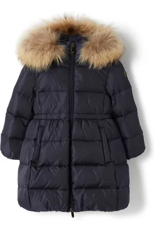 Il gufo Padded fur hooded coat