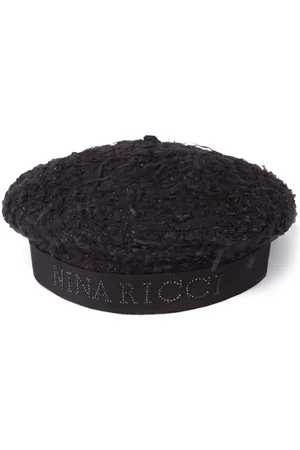 Nina Ricci Logo tweed beret
