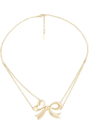 Nina Ricci Double chain bow necklace
