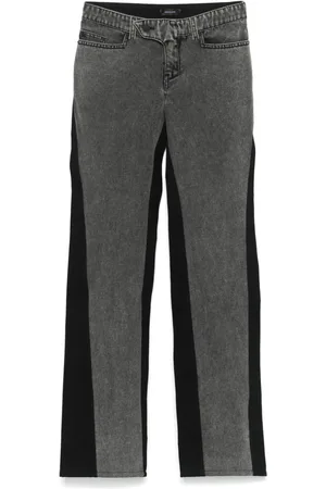MUGLER Bi-color straight leg jeans