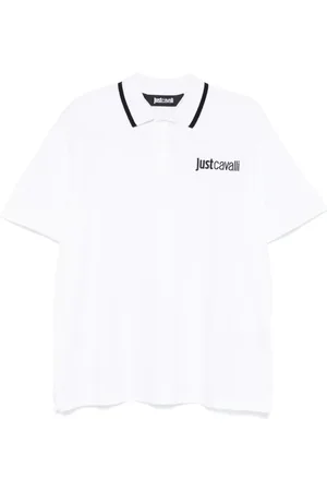 Roberto Cavalli Logo-embroidered polo shirt