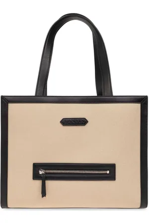 Lanvin Contrasting-trim cotton tote bag