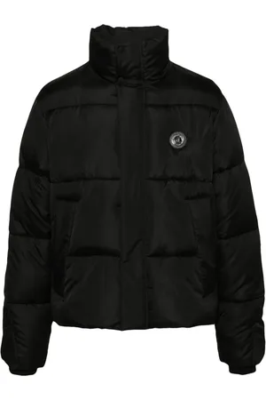 Roberto Cavalli Appliqu??-logo padded jacket