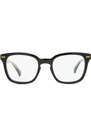 Gucci Square-frame logo-embossed glasses