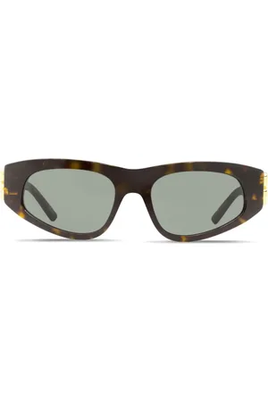 Balenciaga Logo-plaque arm sunglasses
