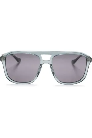 Gucci Printed pilot-frame sunglasses