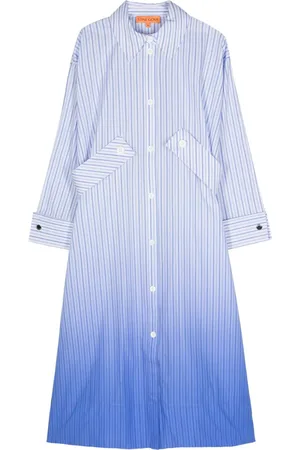 STINE GOYA Sgrionna gradient-effect shirt dress