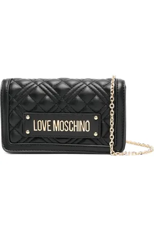 Moschino Logo-plaque clutch bag
