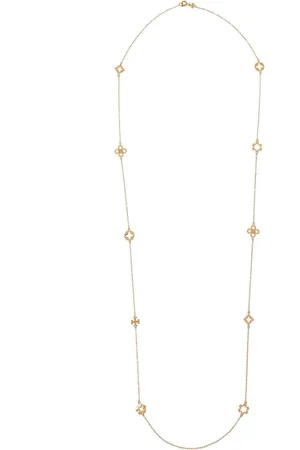 Tory Burch Kira Clover long necklace