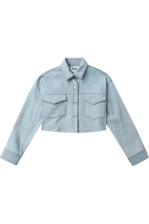 Msgm Cropped denim shirt