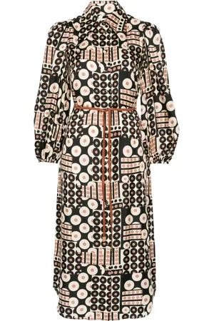 ZIMMERMANN Illustration midi dress