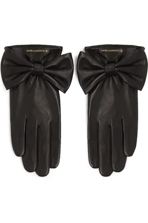 Karl Lagerfeld KL Studio bow gloves