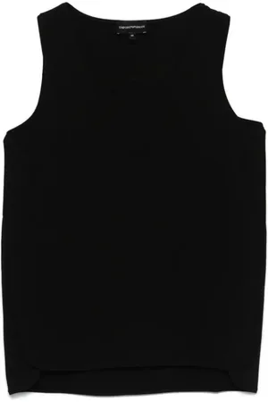 Emporio Armani Sablé side-slits top