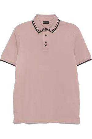 Emporio Armani Eagle-embroidery piqué polo shirt