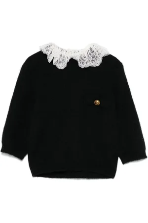 Twin-Set Lace-collar sweater