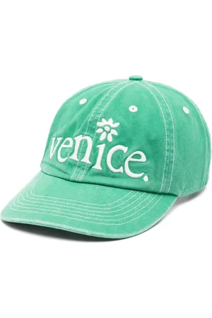 ERL Slogan-embroidered cap