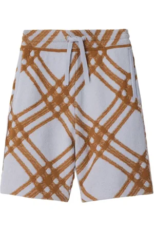 Burberry Checked knitted shorts
