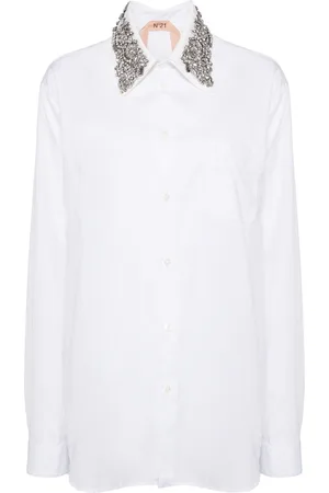 Nº21 Logo-embroidered shirt