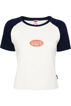 Ground Zero Logo-print cropped T-shirt