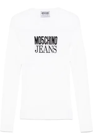 Moschino Logo-jacquard top