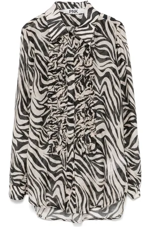 PNK Ruffle printed shirt