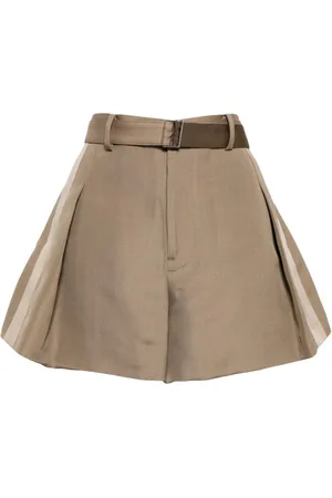 SACAI Striped mini shorts
