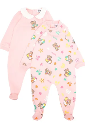 Moschino Teddy bear motif babygrow set
