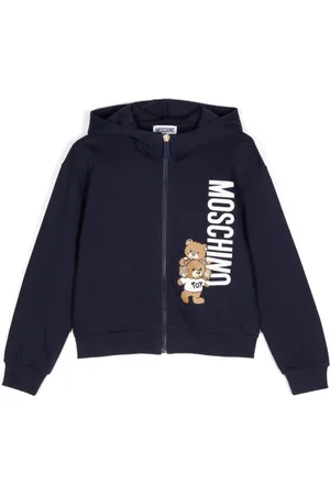 Moschino Teddybear-print zip-up jacket
